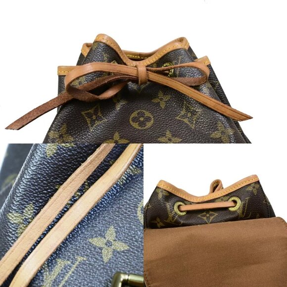 LOUIS VUITTON Montsouris MM Backpack Bag Monogram Leather Brown M51136 13EB360 - Picture 3 of 16